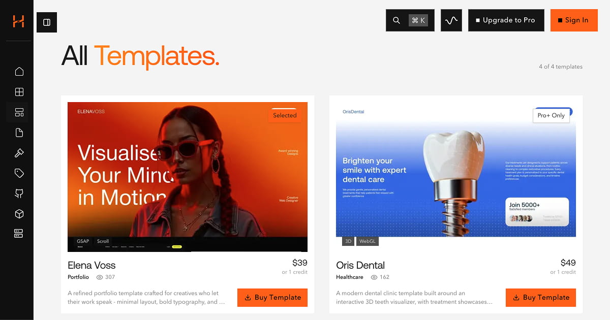 The Missing Pixel | Hyperiux Vault Templates